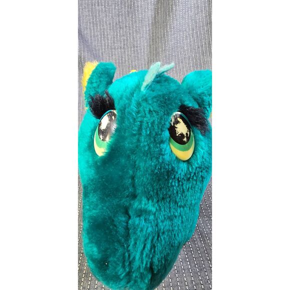 Vintage 1987 Dakin Fun Farm 16" Green Puff The Magic Dragon Plush Toy - Picture 8 of 8